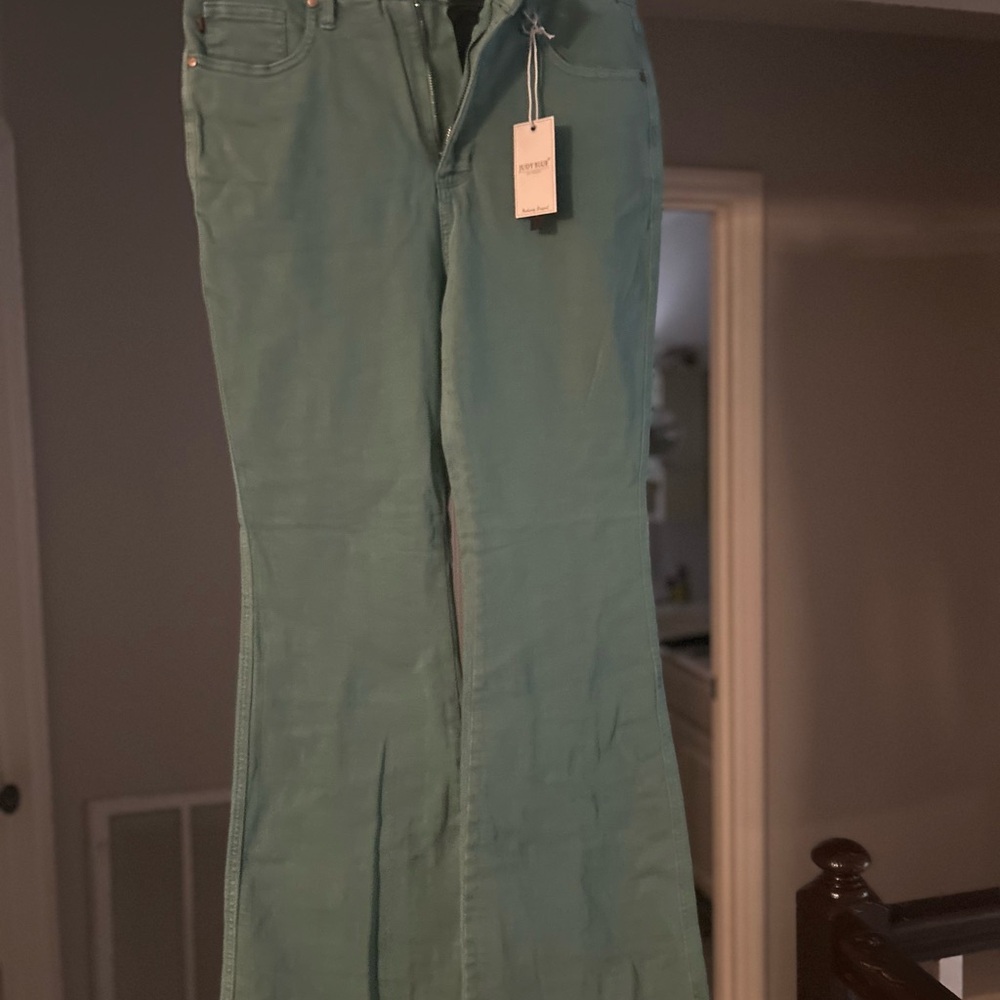 Judy Blue Teal Flare Jeans